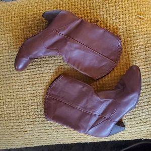 Born in California vegan leather Western boots